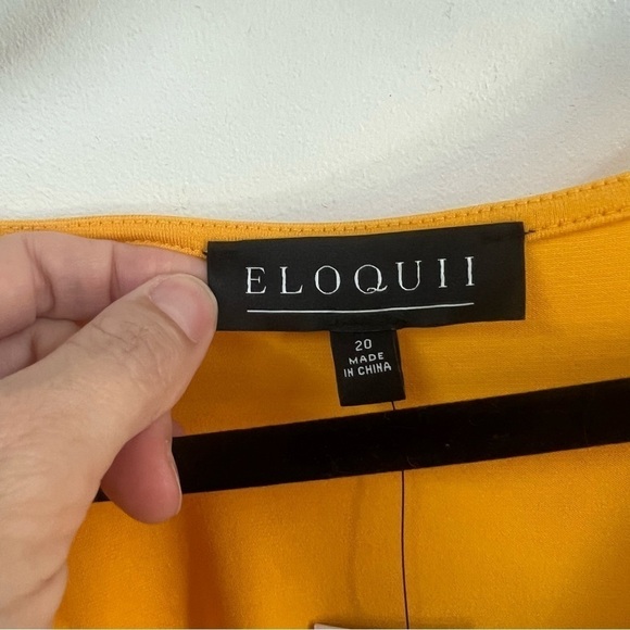 *NEW* Eloquii Tie Front Tulip Hem Dress - Picture 7 of 12